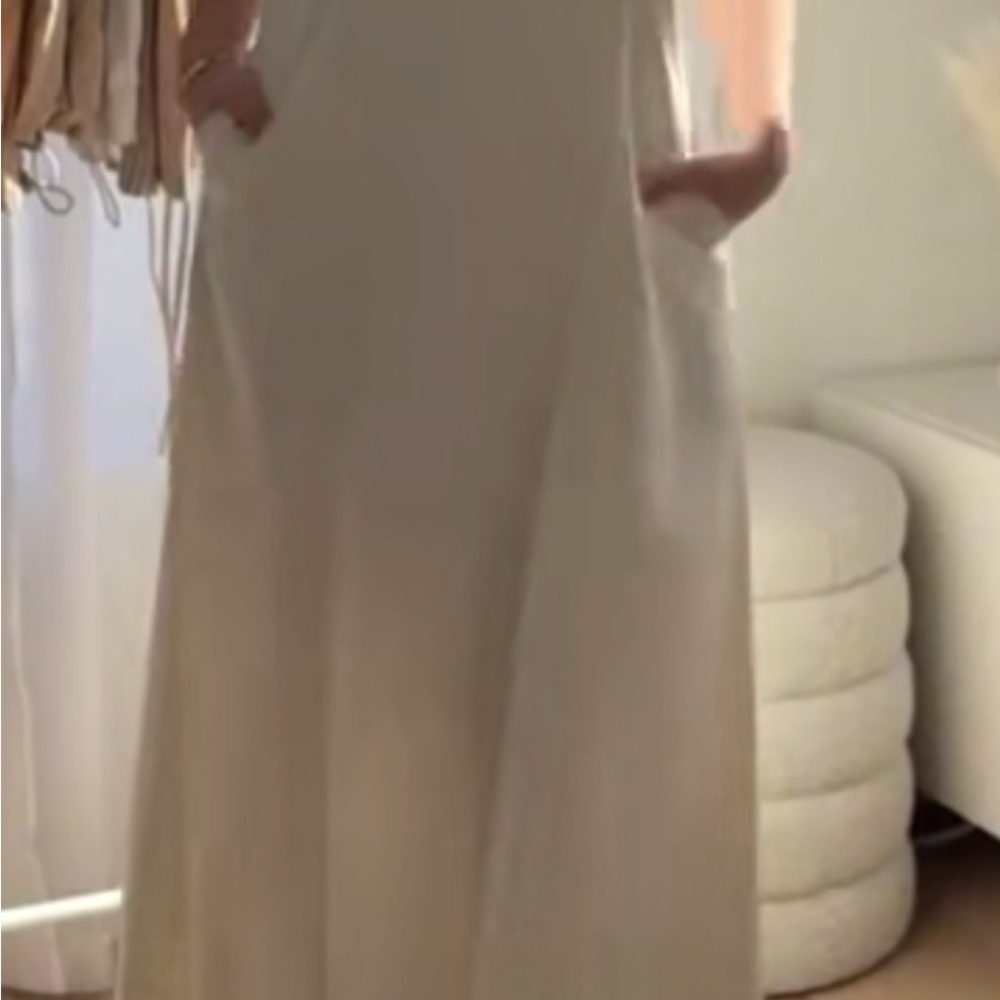 Embellished Maxi Dress bone white